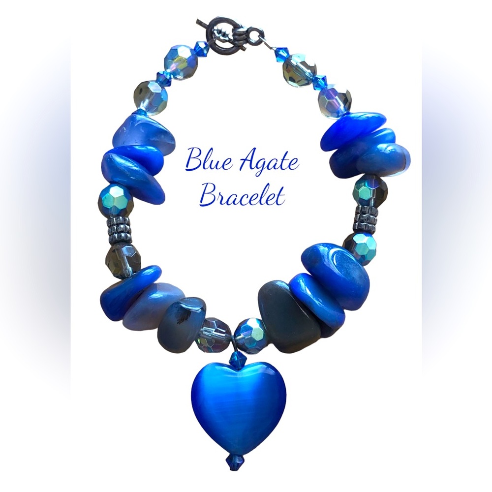🆕 Blue Agate Bracelet